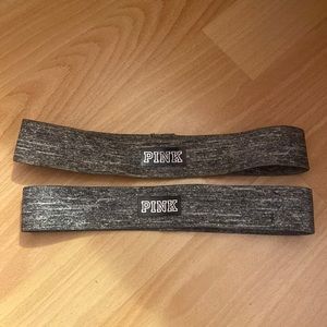 Two pink headbands